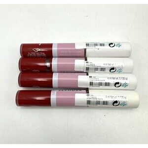 Lot of 4 SClean Sephora Liquid Lipstick 05 Rose (Red) Clean Lip Mousse Rouge